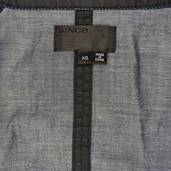 Vince Utility Jacket Womens XS Gray/Black Cargo Coat Preppy Gorpcore Minimalist - Picture 8 of 11